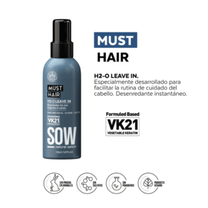 Must Hair H2-O Leave In 150ml Protector termico